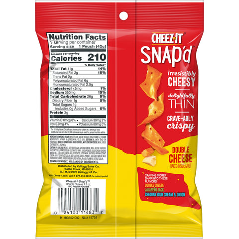Cracker Cheez-it Double Cheese Snap'd