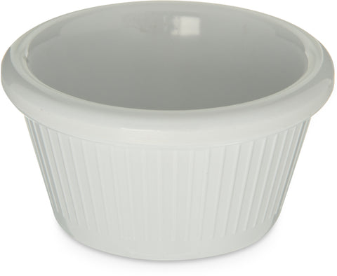 Carlisle RAMEKIN FLUTED MELAMINE PLASTIC WHITE 2 OZ