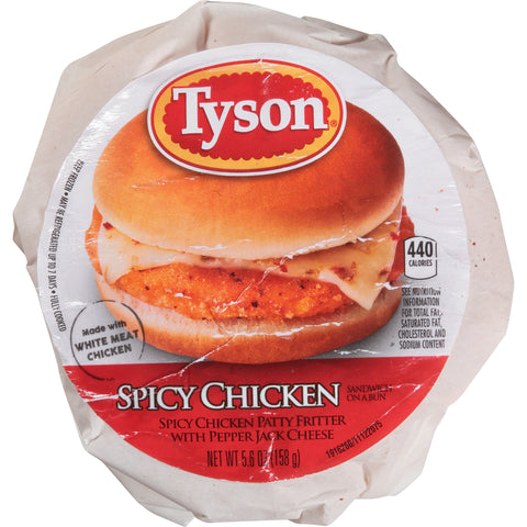 Tyson® SANDWICH CHICKEN SPICY H&S 5.6 OZ 10000038912