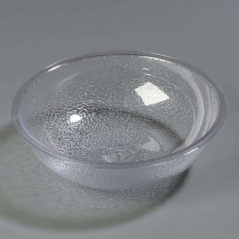 Carlisle BOWL SALAD PLASTIC PEBBLED CLEAR 8