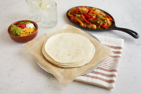 Tortilla Flour White Heat-pressed 8