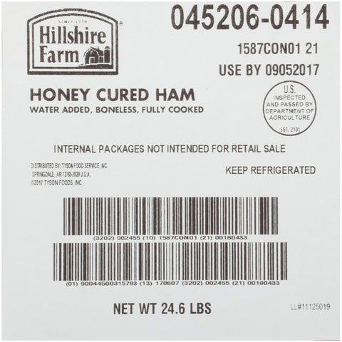 Ham Honey Cured Traditional Genuine Flavor Water Added Fc 045206-0414