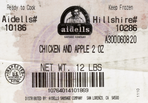 Aidell's SAUSAGE CHICKEN LINK APPLE 2 OZ 10000010286