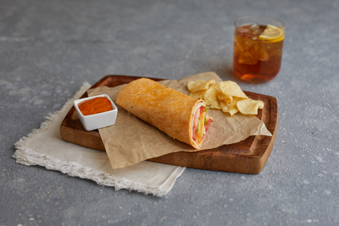 Tortilla Wrap Flour Tomato Pressed 12