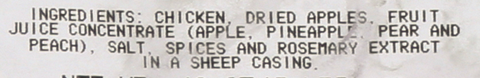 Sausage Chicken Link Apple 2 Oz 10286