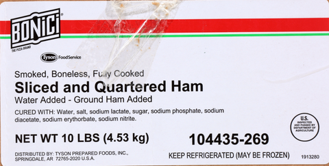 Ham Smoked Sliced & Quartered Wa 12/oz 104435-0269