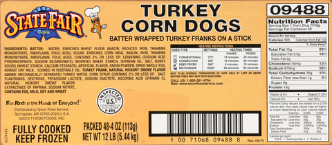 Corn Dog Turkey Jumbo Cn 4 Oz