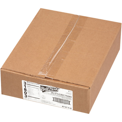 Ball Park Deli Style Beef Frank 6:1, 6 inch -- 2 per case.