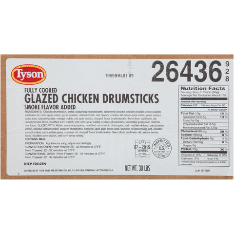 Chicken Drumstick Mesquite Glazed Fc 26436-0928