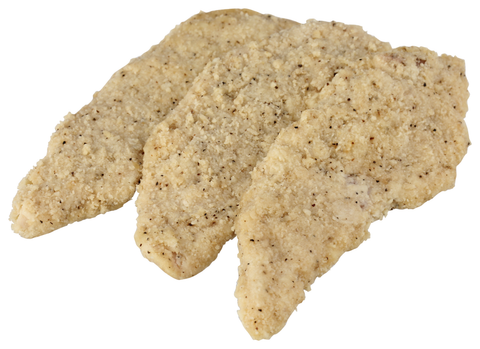 Chicken Tenderloin Fritter Breaded Classic Light Pepper Raw 2.29 Oz 17032-0928