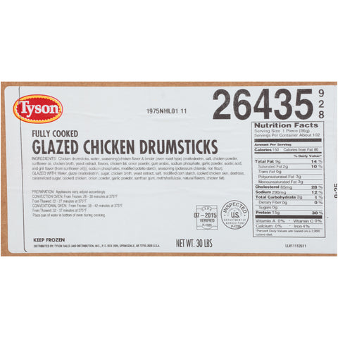 Chicken Drumstick Glazed Oven Roasted 26435-0928