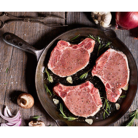 Farmland Gold Medal Center Cut Bone In Pork Chop, 10 Pound.