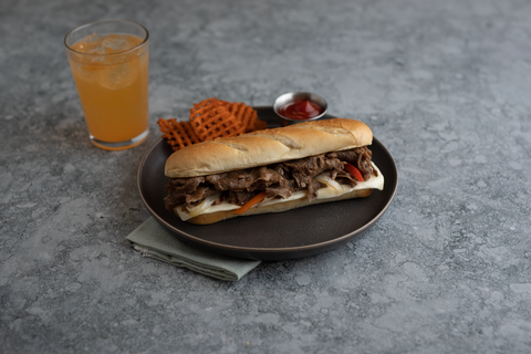 Original Philly WOW Seasoned Beef Sandwich Slices, 5 Ounce -- 32 per case.