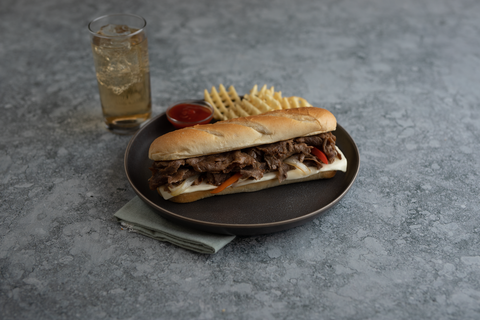 Original Philly Wow Seasoned Beef Sandwich Slices, 10 Pound.