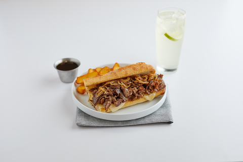 Boardwalk Brand Seasoned Beef Sandwich Slices, 4 Ounce -- 40 per case.