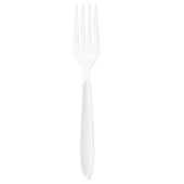Fork Plastic Heavy Weight White Ps