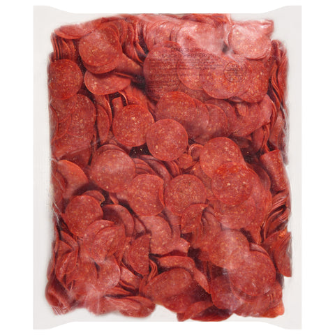 Farmland Sliced Pepperoni, 1.75 x 1.75 inch.