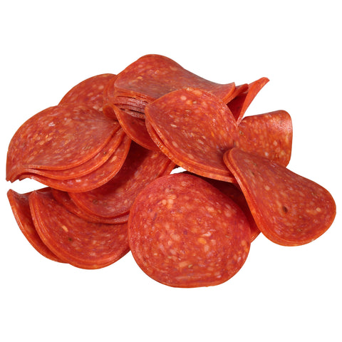Farmland Sliced Pepperoni, 1.75 x 1.75 inch.