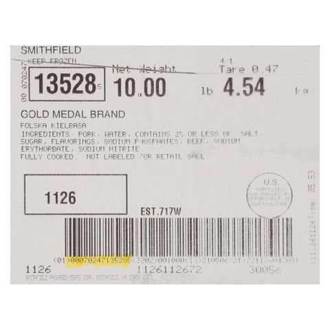 Farmland Gold Medal Polska Kielbasa - 4:1, 6 inch.