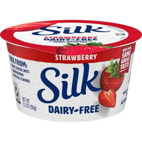 Silk Dairy Free Strawberry Soy Yogurt Alternative, 5.3 Ounce -- 8 per case