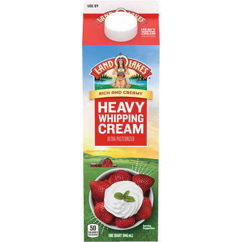 Land O Lakes 36 Percent Heavy Whipping Cream, 32 Fluid Ounce -- 12 per case.