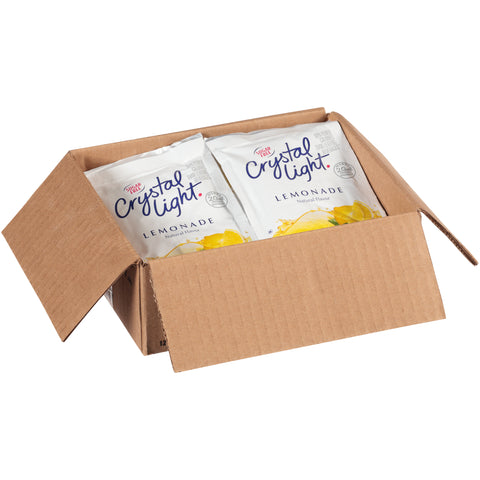 Crystal Light Lemonade Mix 12 Envelopes Per Case - Each Evelope Makes 2 Gallons