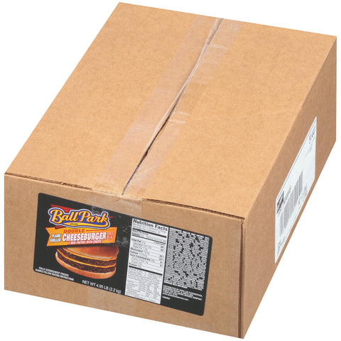 Sandwich Double Cheeseburger Flamed Grilled On A Bun