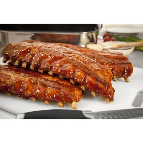 Curlys Cooked Babyback Loin Back Pork Ribs, 3 pound -- 8 per case