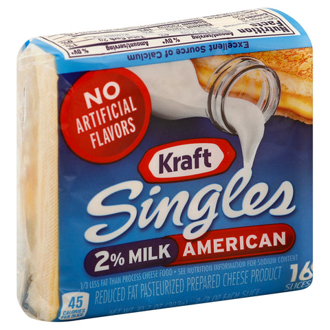 Cheese American 2% Iw Singles 16 Slice
