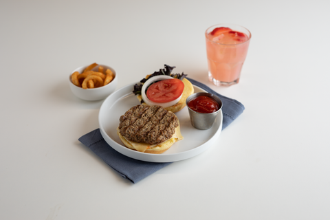Beef Steak Burger Flamebroiled Fully Cooked 3 Oz 15-230