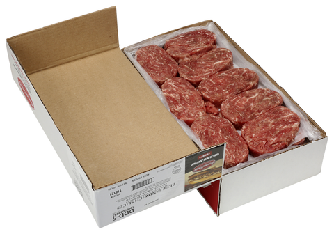 Original Philly Ddd Puck Seasoned Beef Sandwich Slices, 5 Ounce -- 32 per case.