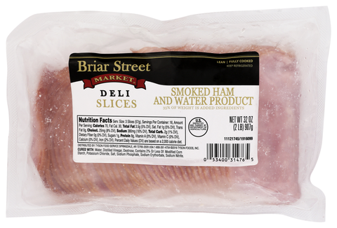 Briar Street Market HAM SMOKED HAM & WATER PRODUCT SLICED .67 OZ 10314760733