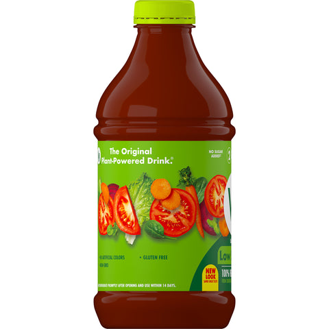 V8 Low Sodium Vegetable Juice, 46 Fluid Ounce -- 6 per case.