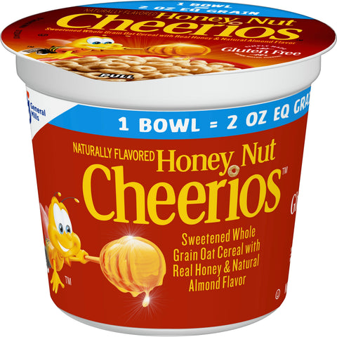 Honey Nut Cheerios Cereal - Single Serve, 2 Ounce -- 60 per case.