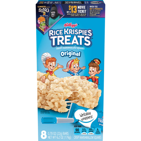 Kelloggs Rice Krispies Treats Original Snack Bar, 0.78 Ounce -- 96 per case