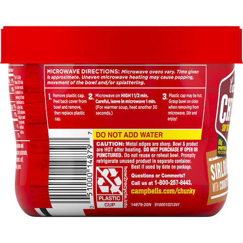 Campbell's® SOUP CHUNKY SIRLOIN BEEF WITH COUNTRY VEGETABLE MICROWAVEABLE