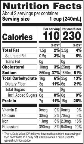 CHUNKY Beef With Country Vegetables Soup - 18.8 oz. can, 12 per case