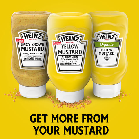 Heinz Yellow Mustard, 20 Ounce -- 12 per case.