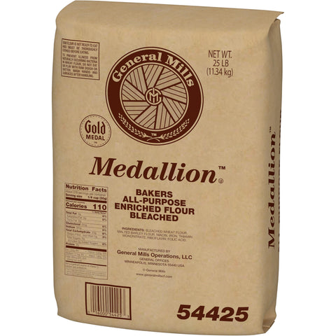 General Mills Hotel and Restaurant All Purpose Flour, 25 Pound Bag -- 2 per case.