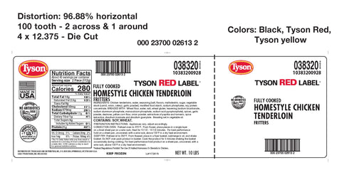 Chicken Breast Tenderloin Breaded Homestyle Fc 108 Pc 38320-0928