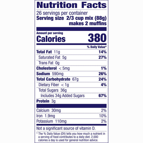 Gold Medal Variety Muffin Mix 6 Case 5 Pound