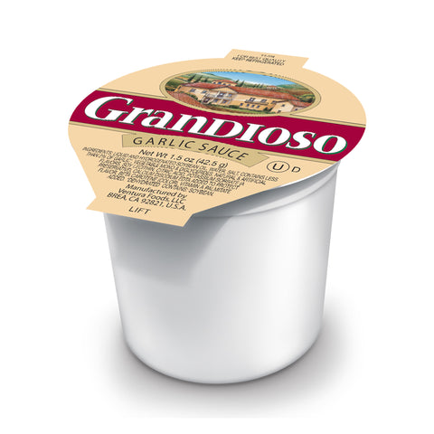 Sauce Garlic Liquid Npho Single Serve Cup Refrigerated