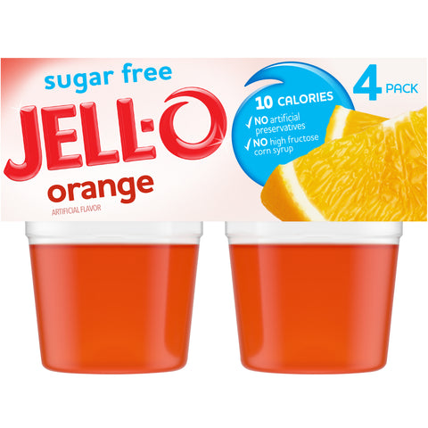 Gelatin Orange Sugar Free Ready To Eat