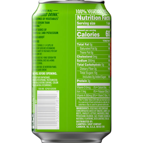 V8 Low Sodium 100 Percent Vegetable Juice, 11.5 Ounce -- 24 per case.