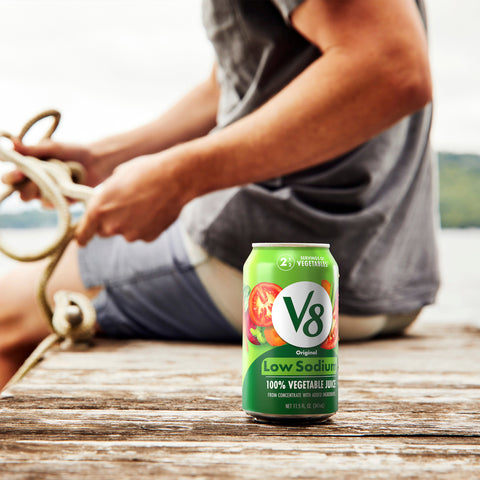 V8 Low Sodium 100 Percent Vegetable Juice, 11.5 Ounce -- 24 per case.