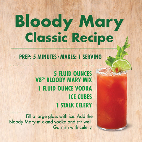 V8 Bloody Mary Mix, 46 Fluid Ounce -- 6 per case.