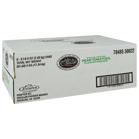 Cristoford Colombo Peeled Pear Tomatoes with Basil, 102 Ounce -- 6 per case.