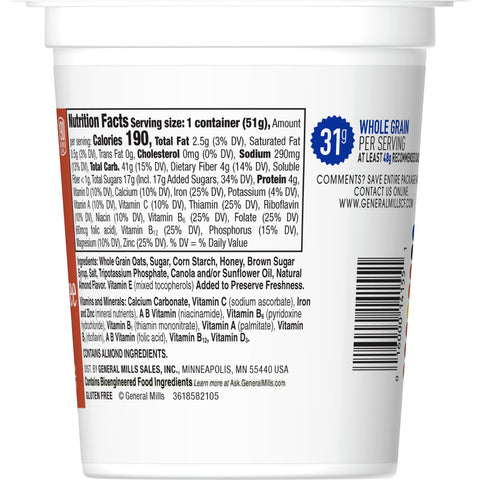 Honey Nut CEREAL HONEY NUT CHEERIOS® CUP PACK