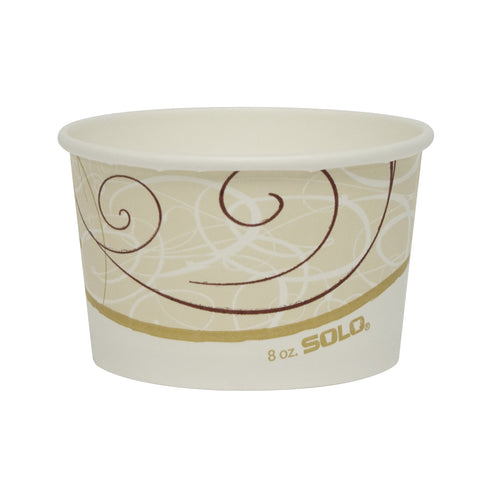 Solo Symphony® CONTAINER PAPER FOOD SINGLE SIDED POLY 8 OZ