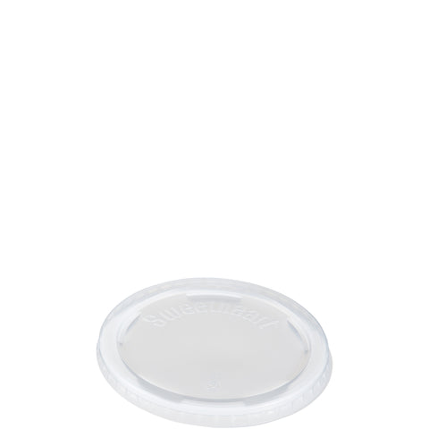Solo® LID POLYSTYRENE NON-VENTED TRANSLUCENT F/ FOOD CONTAINER 8 OZ